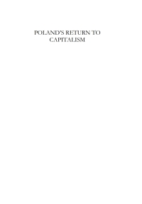 Imagen de portada: Poland's Return to Capitalism 1st edition 9781780760391