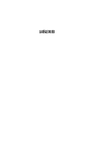 Titelbild: La Règle du Jeu 1st edition 9781848850545