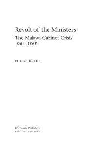 Cover image: Revolt of the Ministers 1st edition 9781350180253