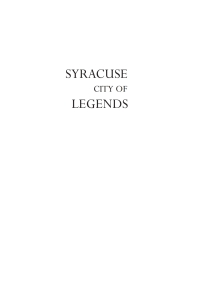 Titelbild: Syracuse, City of Legends 1st edition 9780755635337