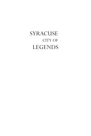 Immagine di copertina: Syracuse, City of Legends 1st edition 9780755635337