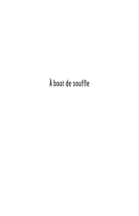 Omslagafbeelding: A Bout De Souffle 1st edition 9781780765082
