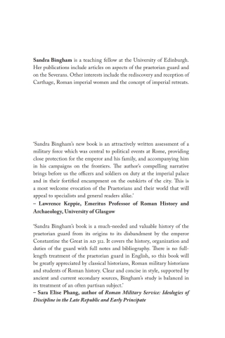 Imagen de portada: The Praetorian Guard 1st edition 9781845118846