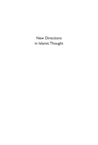 صورة الغلاف: New Directions in Islamic Thought 1st edition 9781845117399