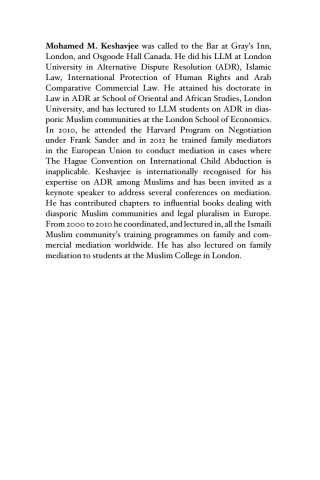 Cover image: Islam, Sharia and Alternative Dispute Resolution 1st edition 9781848857322