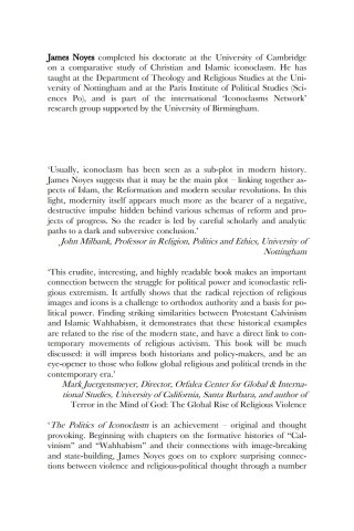 Imagen de portada: The Politics of Iconoclasm 1st edition 9781784534790