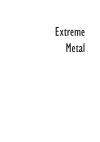 表紙画像: Extreme Metal 1st edition 9781845203993