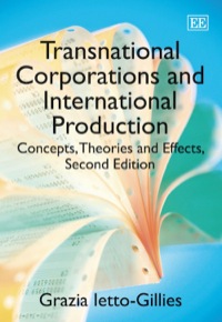 صورة الغلاف: Transnational Corporations and International Production 9780857932259