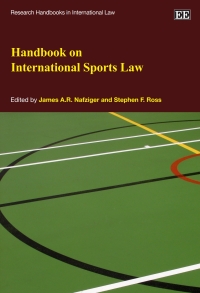 Imagen de portada: Handbook on International Sports Law 1st edition 9781847206336