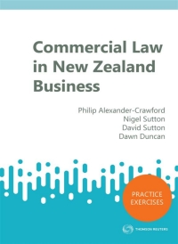 Cover image: Commercial Law in New Zealand Business 1st edition 9780864729415
