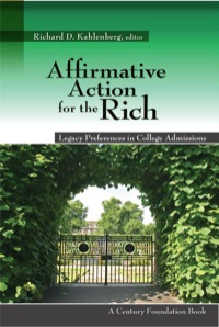 Imagen de portada: Affirmative Action for the Rich 9780870785184