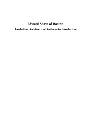 Titelbild: Edward Shaw of Boston 9781606180624