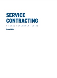 Cover image: Service Contracting: A Local Government Guide 2nd edition 9780873267182