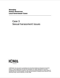 Cover image: Managing Human Resources: Local Government Cases: Sexual Harassment Issues 9780873261623