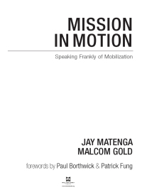 Titelbild: Mission in Motion 1st edition 9780878080557
