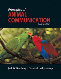 Cover image: Principles of Animal Communication 2nd edition 9780878930456