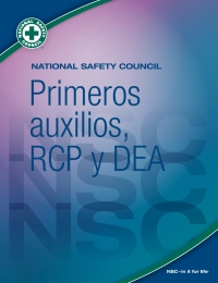 Cover image: National Safety Council Primeros auxilios, RCP y DEA 1st edition 9780879123505