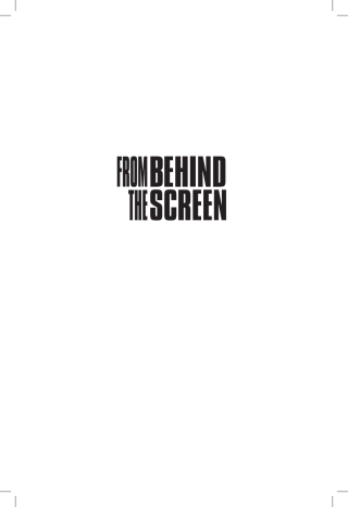 Imagen de portada: From Behind the Screen 9780935437614