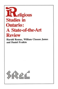 Omslagafbeelding: Religious Studies in Ontario 9780889202061