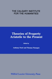 Imagen de portada: Theories of Property 9780889200814