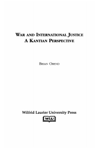 Cover image: War and International Justice 9780889203600