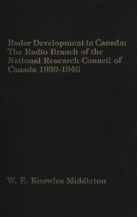 Imagen de portada: Radar Development in Canada 9781554585526
