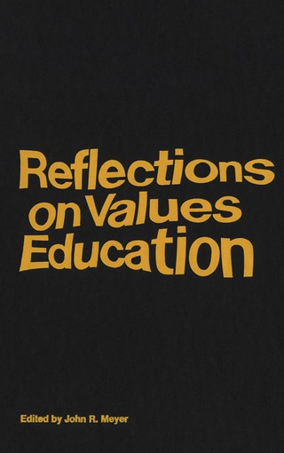 Cover image: Reflections on Values Education 9780889200302