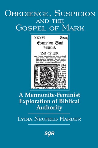 Imagen de portada: Obedience, Suspicion and the Gospel of Mark 9780889203051