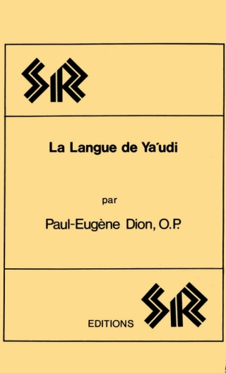Imagen de portada: La Langue de Ya’udi 9780919812017