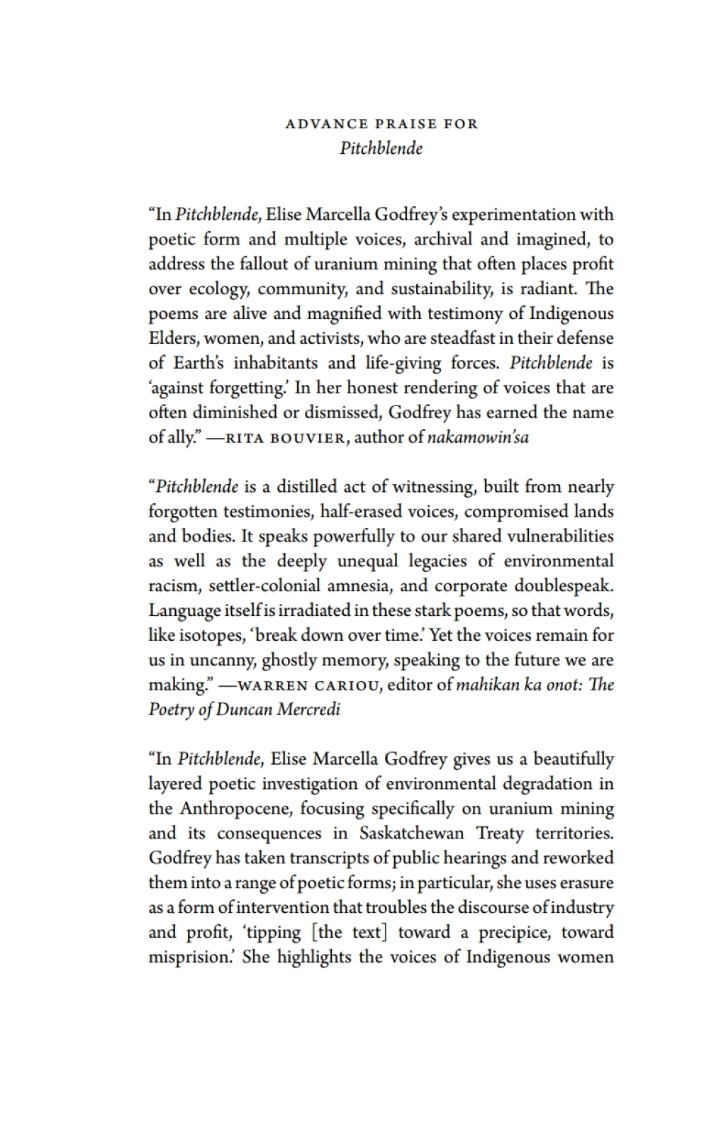 ISBN 9780889778405 product image for Pitchblende (eBook) | upcitemdb.com