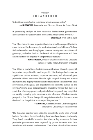 Cover image: Squandered 9780889779693