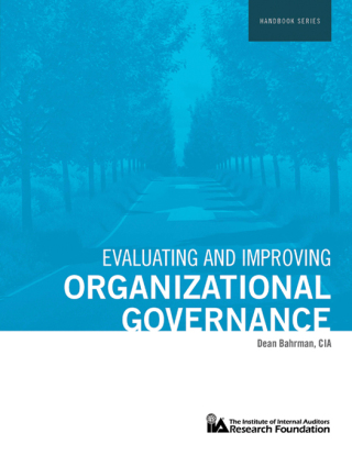 Cover image: Evaluating and Improving Organizational Governance 1st edition 9780894136924