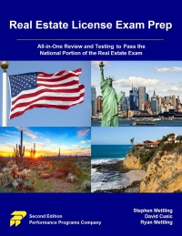 Cover image: Real Estate License Exam Prep: All-in-One Review and Testing to Pass the National Portion of the Real Estate Exam 2nd edition 9780915777037
