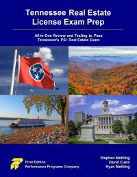 Cover image: Tennessee Real Estate License Exam Prep: All-in-One Review and Testing to Pass Tennessee's PSI Real Estate Exam 1st edition 9780915777181