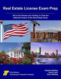 Cover image: Real Estate License Exam Prep: All-in-One Review and Testing to Pass the National Portion of the Real Estate Exam 3rd edition 9780915777372