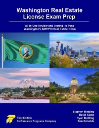Imagen de portada: Washington Real Estate License Exam Prep: All-in-One Review and Testing to Pass Washington's AMP/PSI Real Estate Exam 1st edition 9780915777457