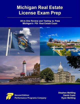 Cover image: Michigan Real Estate License Exam Prep: All-in-One Review and Testing to Pass Michigan's PSI Real Estate Exam 2nd edition 9780915777501