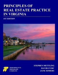 Cover image: Principles of Real Estate Practice in Virginia - 1st Edition 1st edition 9780915777679