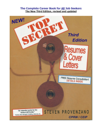 Cover image: TOP SECRET Resumes &amp; Cover Letters, the Third Edition Ebook