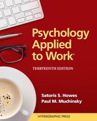 Imagen de portada: Psychology Applied to Work 13th edition 9780974934556