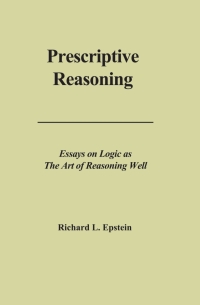 Omslagafbeelding: Prescriptive Reasoning 1st edition 9780983452140