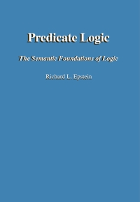 Imagen de portada: Predicate Logic 1st edition 9780983452188