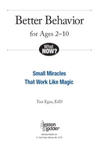 Cover image: Better Behavior for Ages 2-10 9780988449947