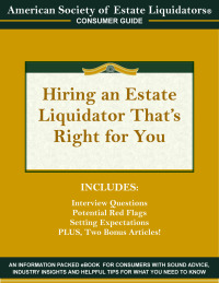 صورة الغلاف: Hiring an Estate Liquidator That's Right For You