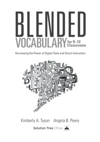 Cover image: Blended Vocabulary for K--12 Classrooms 1st edition 9780991374830