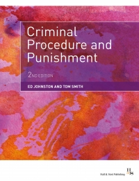 Imagen de portada: Criminal Procedure and Punishment 2nd edition 9781916243125