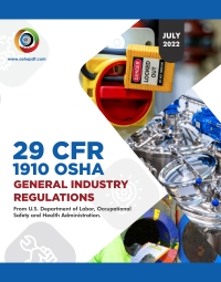 Imagen de portada: OSHA 1910 General Industry July 2022 Book 1st edition 9781952160608