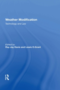 Titelbild: Weather Modification 1st edition 9780367216276