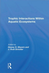 Imagen de portada: Trophic Interactions Within Aquatic Ecosystems 1st edition 9780367212117