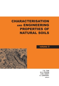 Imagen de portada: Characterisation and Engineering Properties of Natural Soils, Two Volume Set 1st edition 9780415426916
